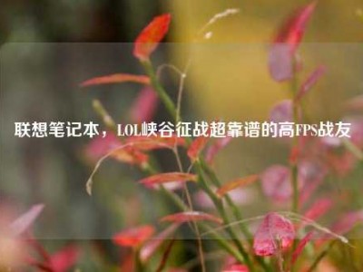联想笔记本，LOL峡谷征战超靠谱的高FPS战友