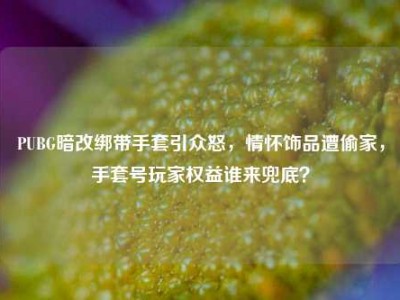 PUBG暗改绑带手套引众怒，情怀饰品遭偷家，手套号玩家权益谁来兜底？