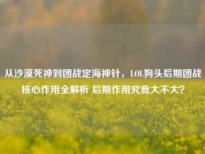 从沙漠死神到团战定海神针，LOL狗头后期团战核心作用全解析 后期作用究竟大不大？