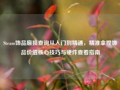 Steam饰品磨损查询从入门到精通，精准拿捏饰品价值核心技巧与硬件查看指南