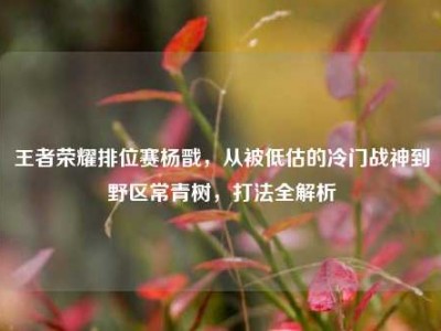 王者荣耀排位赛杨戬，从被低估的冷门战神到野区常青树，打法全解析