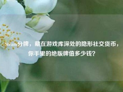 Steam分牌，藏在游戏库深处的隐形社交货币，你手里的绝版牌值多少钱？