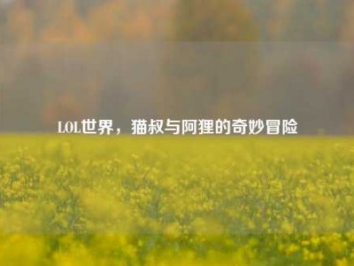 LOL世界，猫叔与阿狸的奇妙冒险