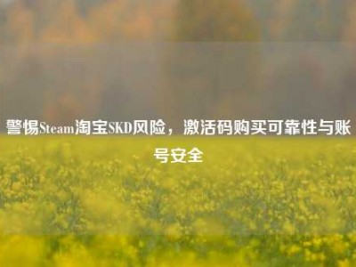 警惕Steam淘宝SKD风险，激活码购买可靠性与账号安全