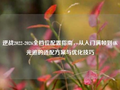 逆战2022-2026全档位配置指南，从入门满帧到4K光追的适配方案与优化技巧