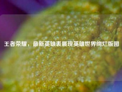 王者荣耀，最新英雄表展现英雄世界绚烂版图