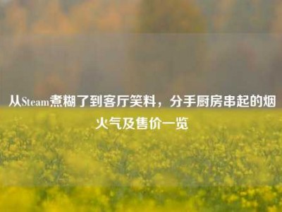 从Steam煮糊了到客厅笑料，分手厨房串起的烟火气及售价一览