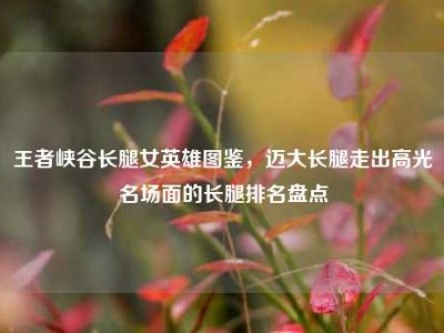 王者峡谷长腿女英雄图鉴，迈大长腿走出高光名场面的长腿排名盘点