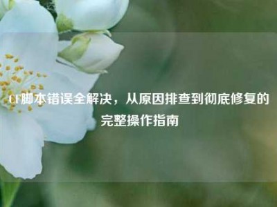 CF脚本错误全解决，从原因排查到彻底修复的完整操作指南