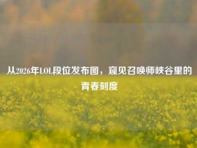 从2026年LOL段位发布图，窥见召唤师峡谷里的青春刻度