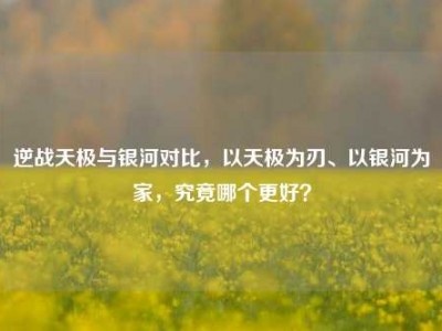 逆战天极与银河对比，以天极为刃、以银河为家，究竟哪个更好？
