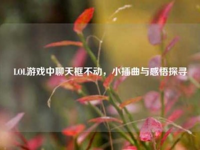 LOL游戏中聊天框不动，小插曲与感悟探寻