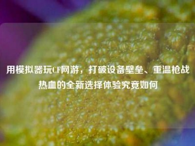 用模拟器玩CF网游，打破设备壁垒、重温枪战热血的全新选择体验究竟如何