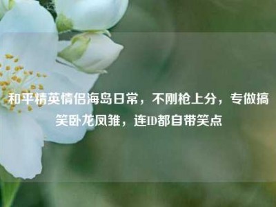 和平精英情侣海岛日常，不刚枪上分，专做搞笑卧龙凤雏，连ID都自带笑点