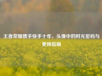 王者荣耀携手快手十年，头像中的时光密码与更换指南