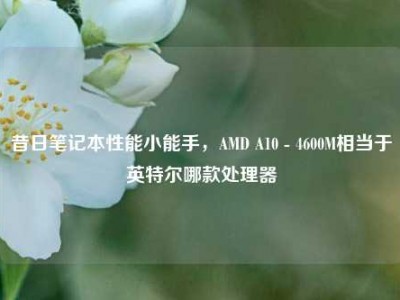 昔日笔记本性能小能手，AMD A10 - 4600M相当于英特尔哪款处理器