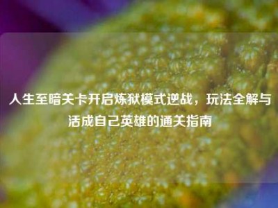 人生至暗关卡开启炼狱模式逆战，玩法全解与活成自己英雄的通关指南