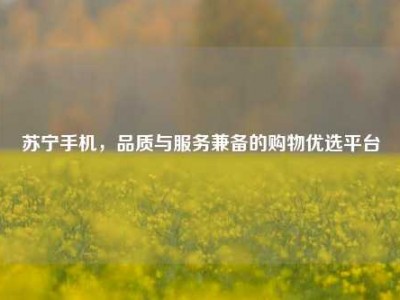苏宁手机，品质与服务兼备的购物优选平台