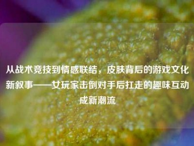 从战术竞技到情感联结，皮肤背后的游戏文化新叙事——女玩家击倒对手后扛走的趣味互动成新潮流
