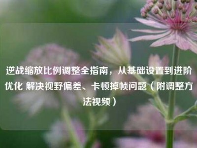 逆战缩放比例调整全指南，从基础设置到进阶优化 解决视野偏差、卡顿掉帧问题（附调整方法视频）
