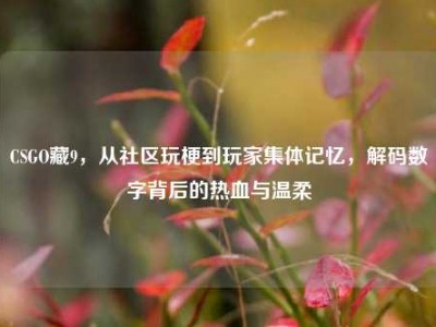 CSGO藏9，从社区玩梗到玩家集体记忆，解码数字背后的热血与温柔