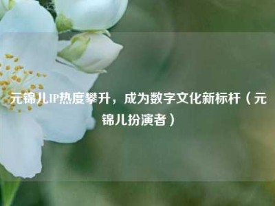 元锦儿IP热度攀升，成为数字文化新标杆（元锦儿扮演者）