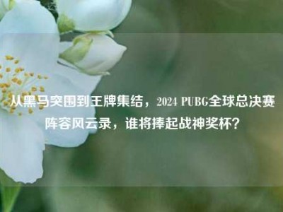 从黑马突围到王牌集结，2024 PUBG全球总决赛阵容风云录，谁将捧起战神奖杯？