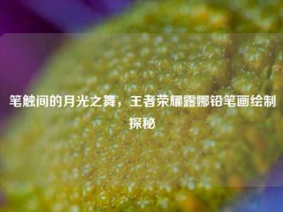 笔触间的月光之舞，王者荣耀露娜铅笔画绘制探秘