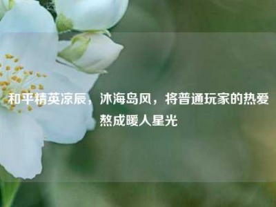 和平精英凉辰，沐海岛风，将普通玩家的热爱熬成暖人星光