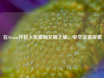 在Steam开启人类黎明文明之旅，中文设置探索