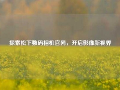 探索松下数码相机官网，开启影像新视界
