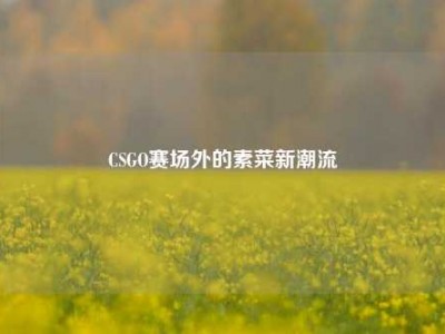 CSGO赛场外的素菜新潮流