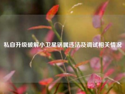 私自升级破解小卫星锅属违法及调试相关情况