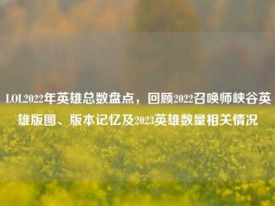 LOL2022年英雄总数盘点，回顾2022召唤师峡谷英雄版图、版本记忆及2023英雄数量相关情况