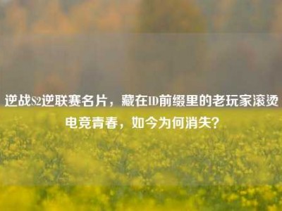 逆战S2逆联赛名片，藏在ID前缀里的老玩家滚烫电竞青春，如今为何消失？