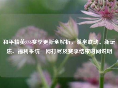 和平精英SS6赛季更新全解析，拳皇联动、新玩法、福利系统一网打尽及赛季结束时间说明