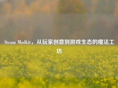 Steam Modkit，从玩家创意到游戏生态的魔法工坊