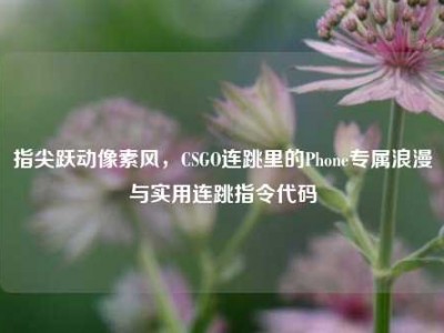 指尖跃动像素风，CSGO连跳里的Phone专属浪漫与实用连跳指令代码