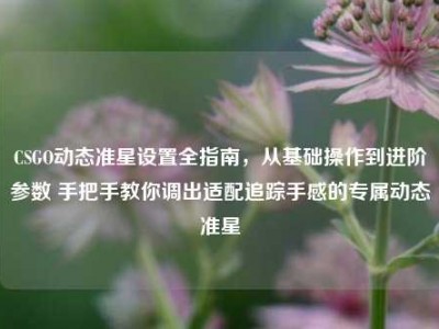 CSGO动态准星设置全指南，从基础操作到进阶参数 手把手教你调出适配追踪手感的专属动态准星