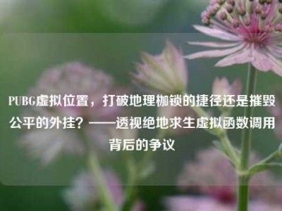 PUBG虚拟位置，打破地理枷锁的捷径还是摧毁公平的外挂？——透视绝地求生虚拟函数调用背后的争议