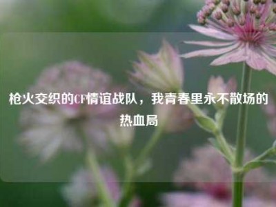 枪火交织的CF情谊战队，我青春里永不散场的热血局