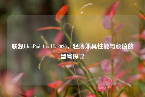 联想IdeaPad 14s LL 2020,轻薄兼具性能与颜值的型号探寻