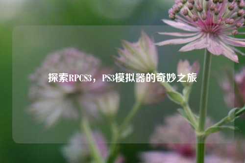 探索RPCS3,PS3模拟器的奇妙之旅