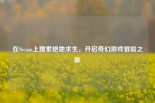 在Steam上搜索绝地求生,开启奇幻游戏冒险之旅