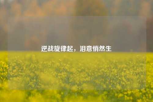 逆战旋律起,泪意悄然生