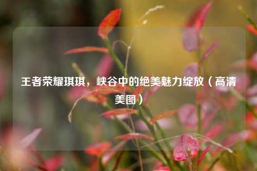 王者荣耀琪琪，峡谷中的绝美魅力绽放（高清美图）