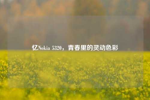 忆Nokia 5320,青春里的灵动色彩