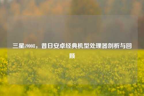 三星i9008,昔日安卓经典机型处理器剖析与回顾