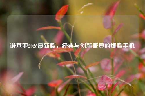 诺基亚2026最新款,经典与创新兼具的爆款手机