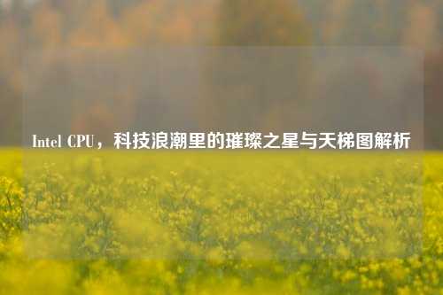 Intel CPU，科技浪潮里的璀璨之星与天梯图解析